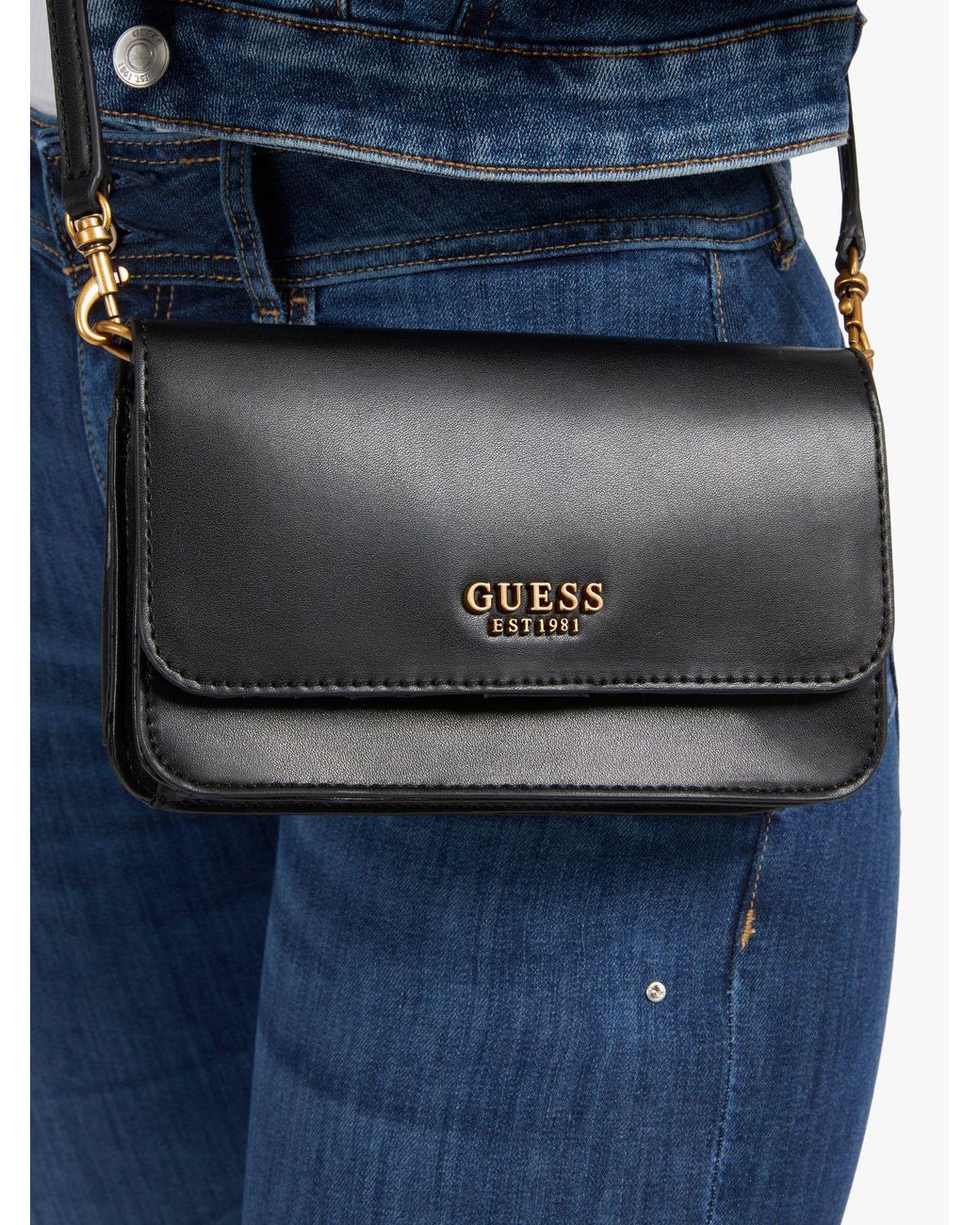 Guess Noelle Organiser Cross Body Bag in Blue Lyst UK