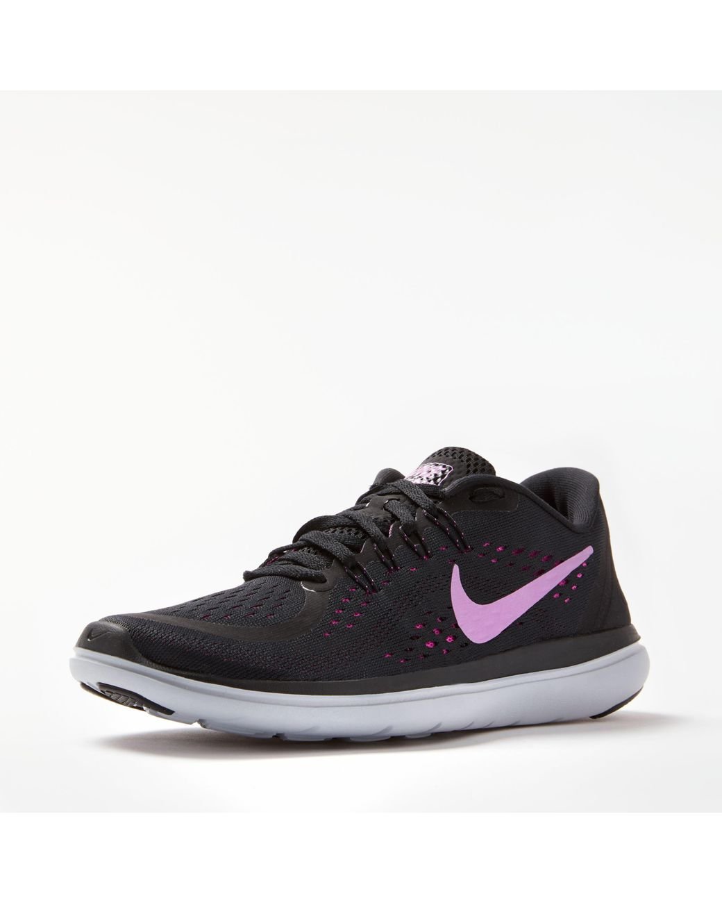 Nike Synthetic Flex 2017 Rn Women's Running Shoes in Black/Pink (Black) |  Lyst UK