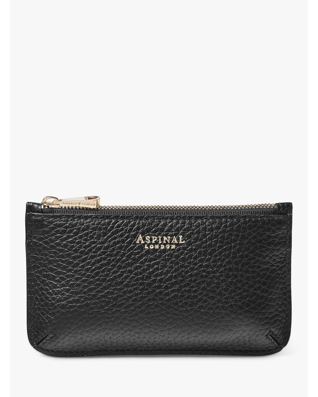 Aspinal of London Ella Pebble Grain Leather Card And Coin Holder in