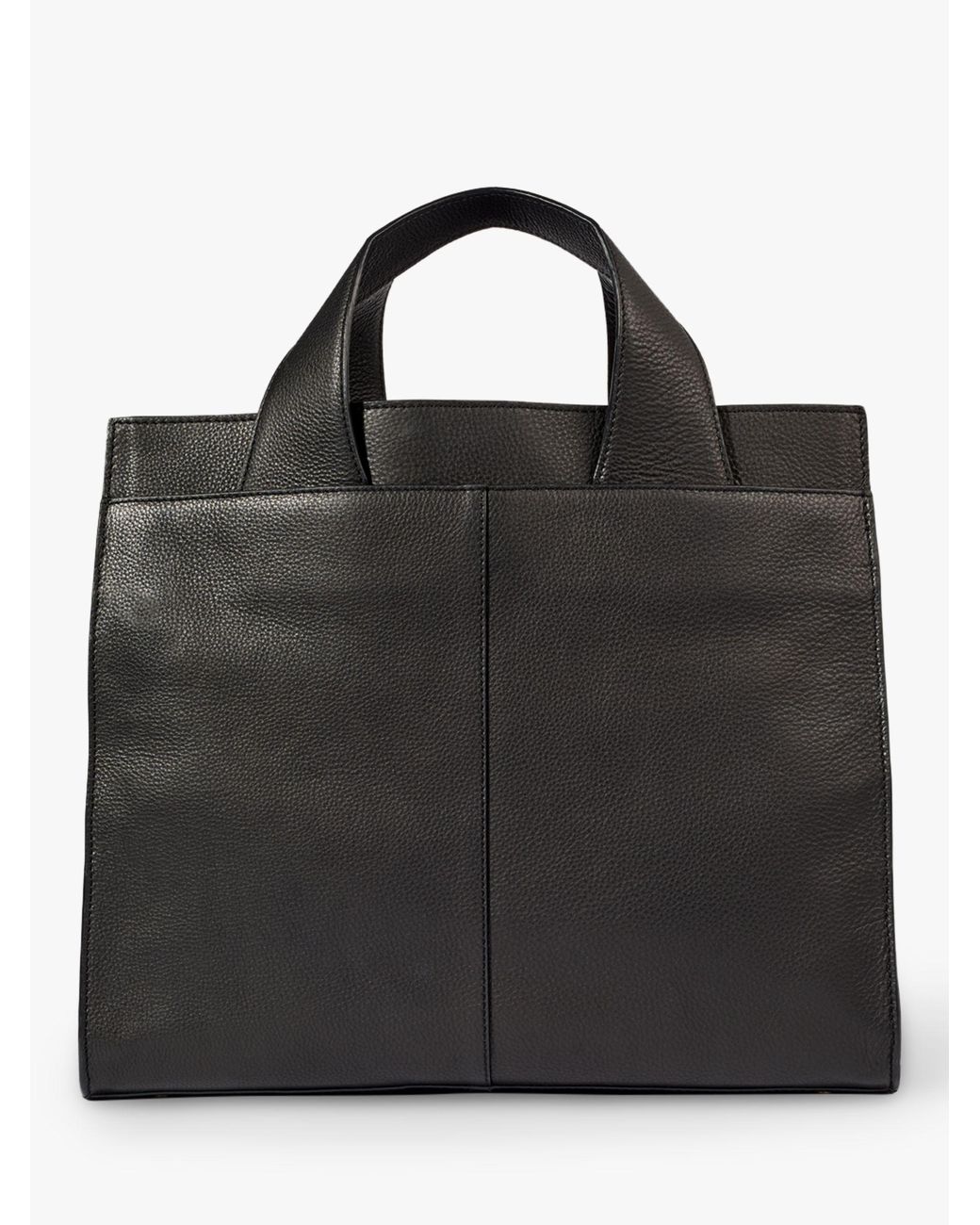 Jigsaw Roscoe Leather Work Bag in Black | Lyst UK