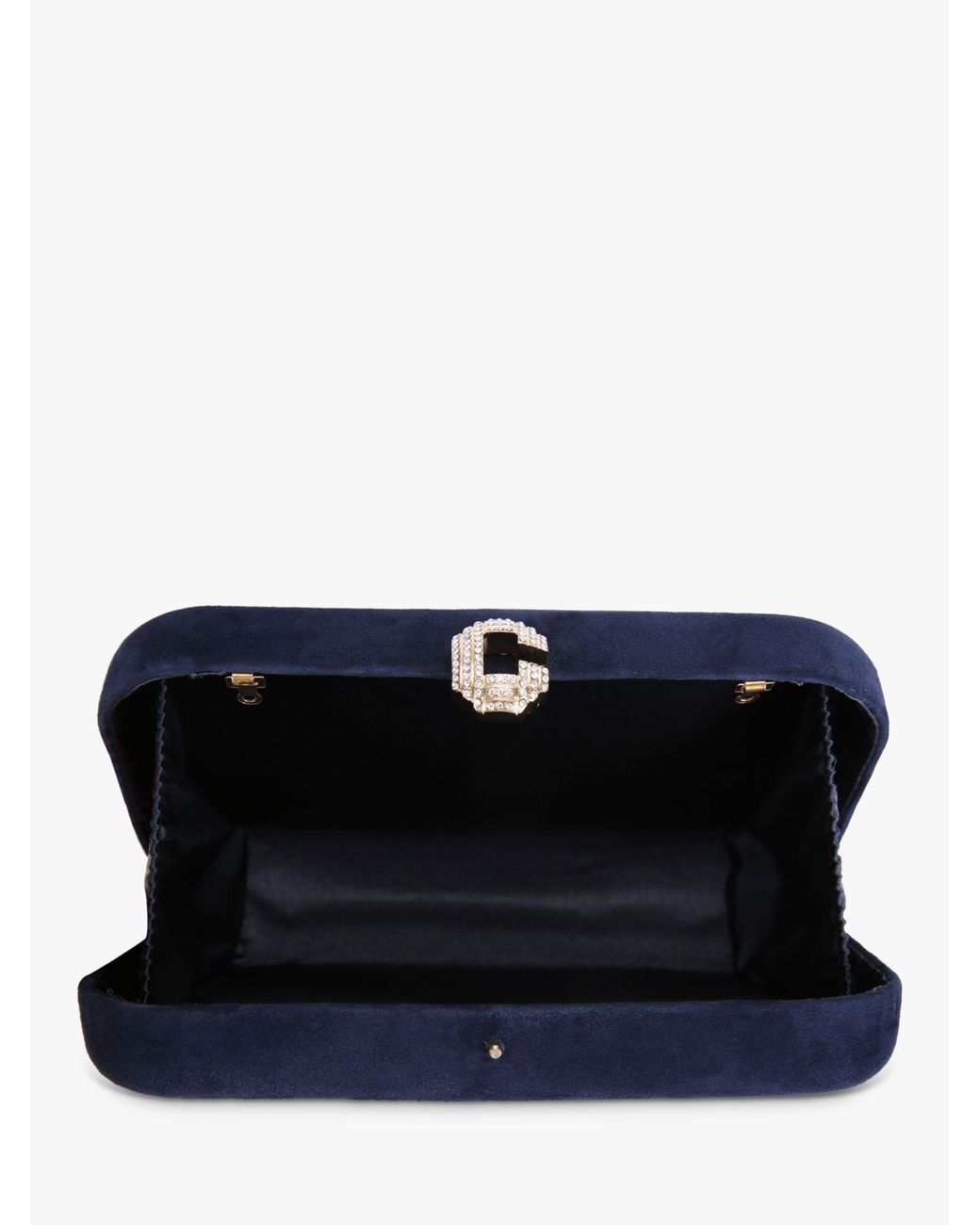 Carvela Kurt Geiger Sophia Suede Clutch Bag in Blue Lyst UK