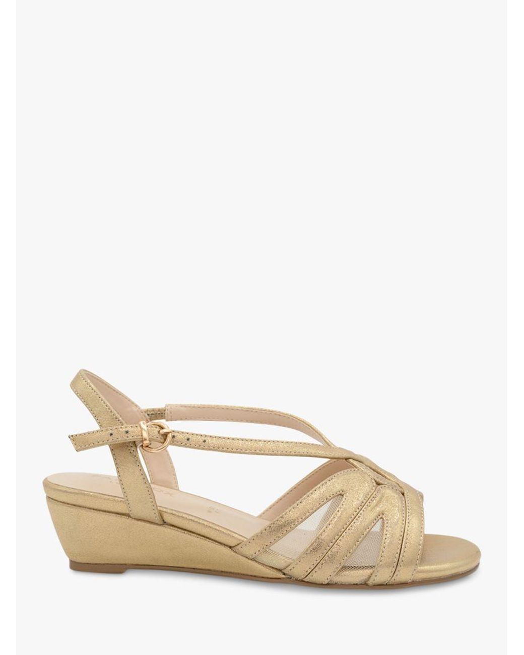 Mid heel shop wedge sandals