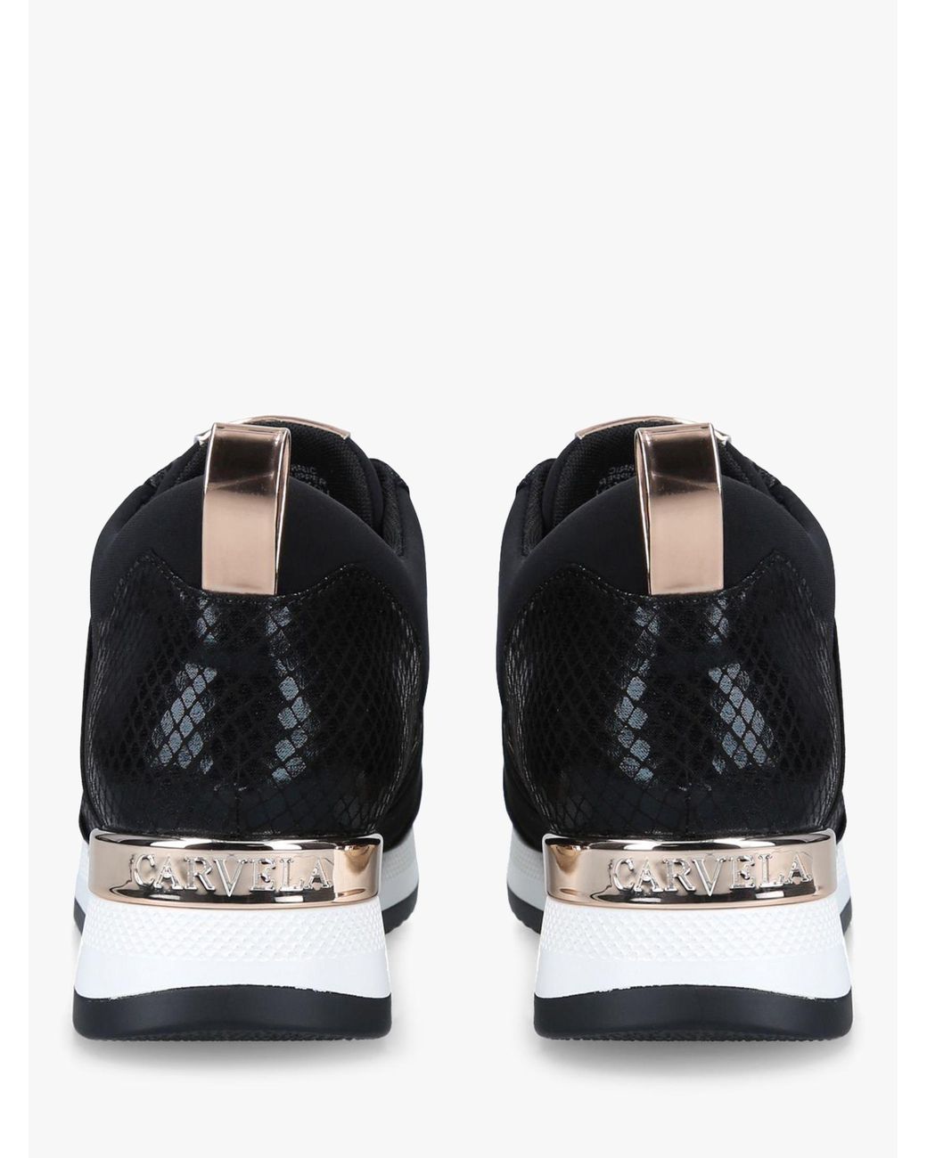 Womens black hotsell carvela trainers
