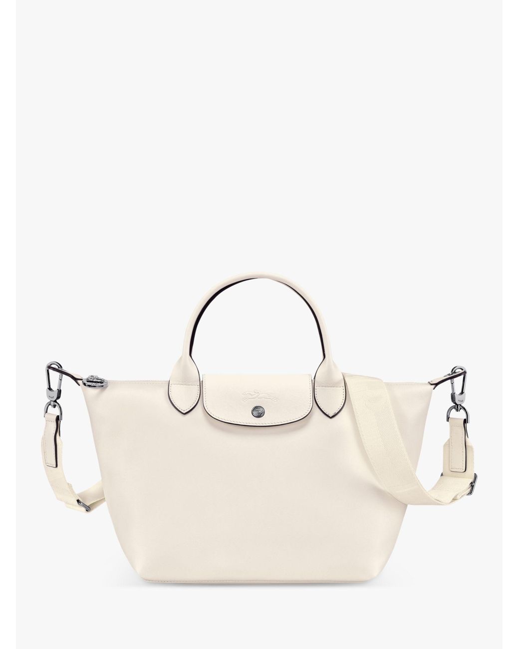 Longchamp Le Pliage Xtra Small Leather Top Handle Bag in Natural Lyst UK