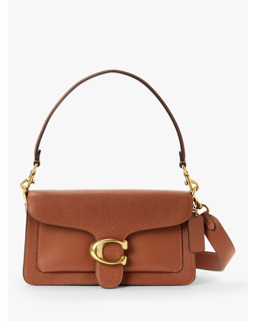 COACH Tabby 26 Leather Shoulder Bag in Brown Lyst UK