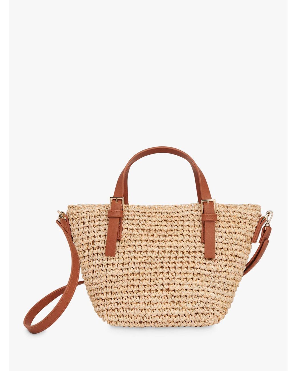 Whistles Kiki Mini Handle Straw Bag in Natural Lyst UK