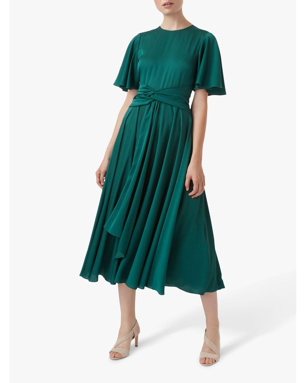 Hobbs 'leia' Fit & Flare Dress in Green | Lyst UK