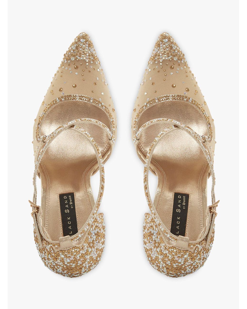 gold court shoes dune