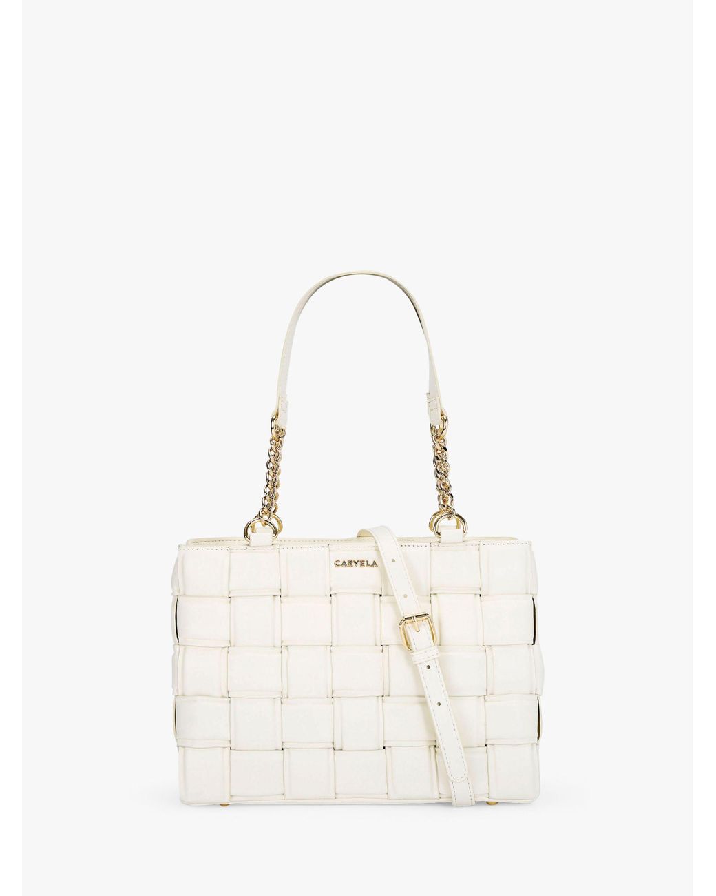 Carvela Kurt Geiger Lexi 2 Weave Tote Bag in Natural Lyst UK