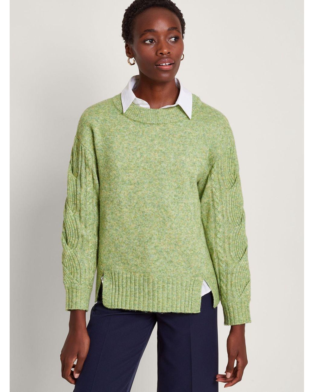 Designer cable knit jumper sale