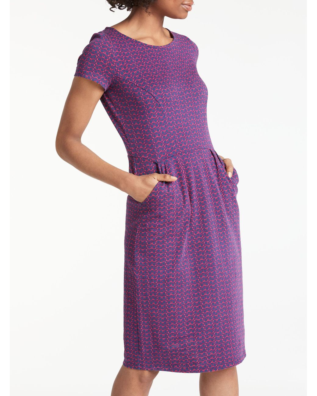 Boden Phoebe Jersey Dress in Purple | Lyst UK