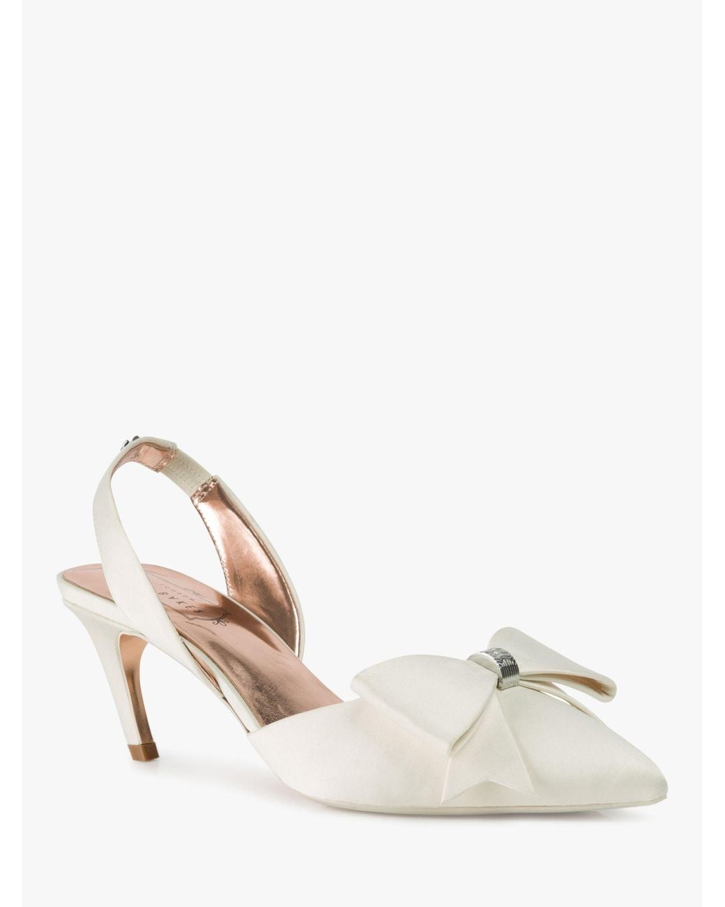 Ted Baker Satin Aidelas Bow Sling Back 