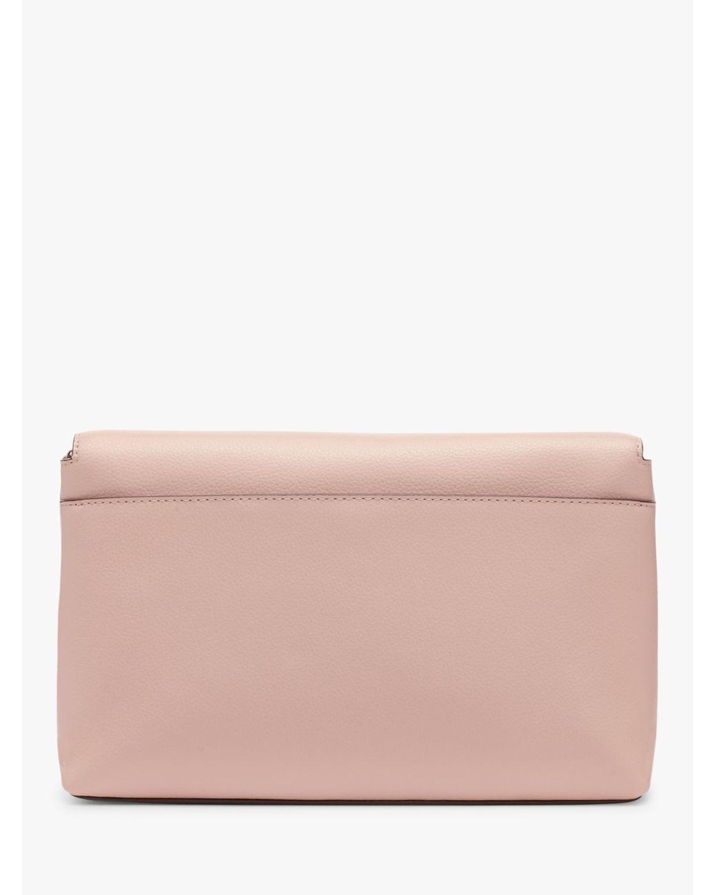 DKNY Elissa Leather Chain Strap Clutch Bag in Pink | Lyst UK