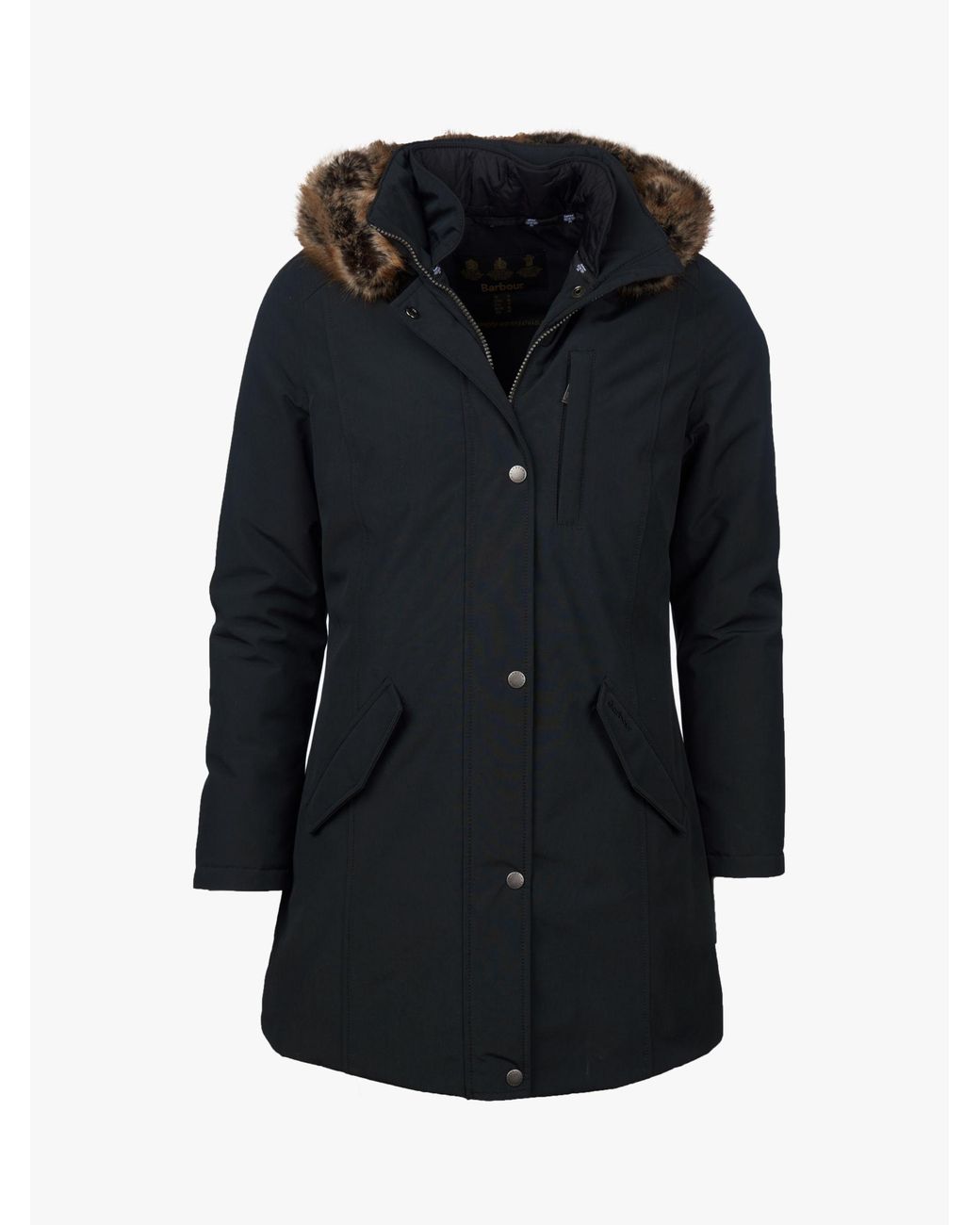 Barbour Maya Waterproof Hooded Jacket in Black | Lyst UK