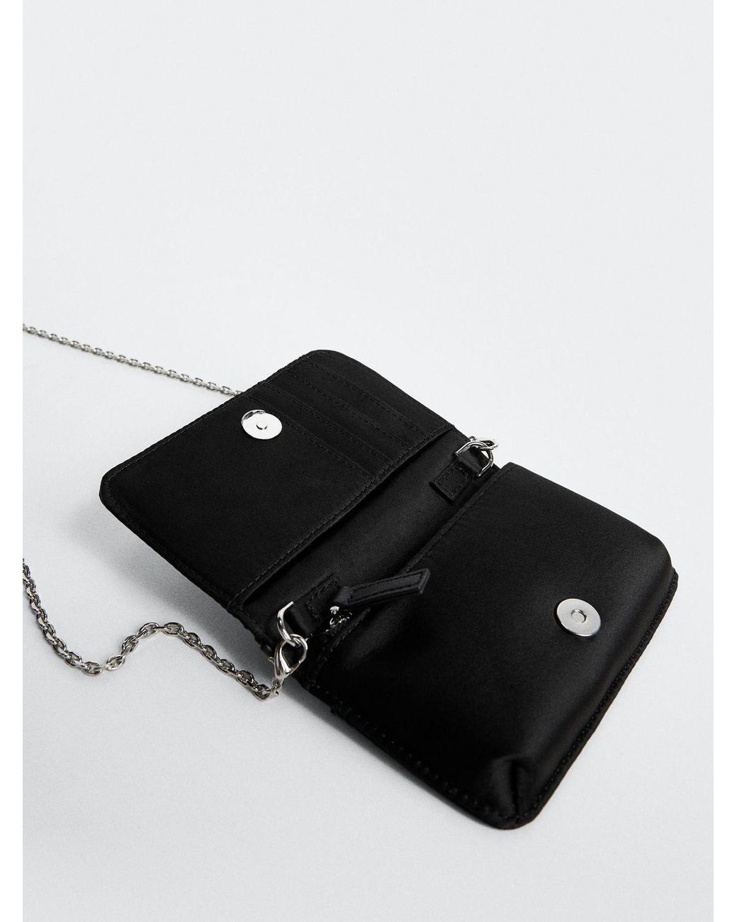 Marta Black Chain Shoulder Bag by Mango | Look Again