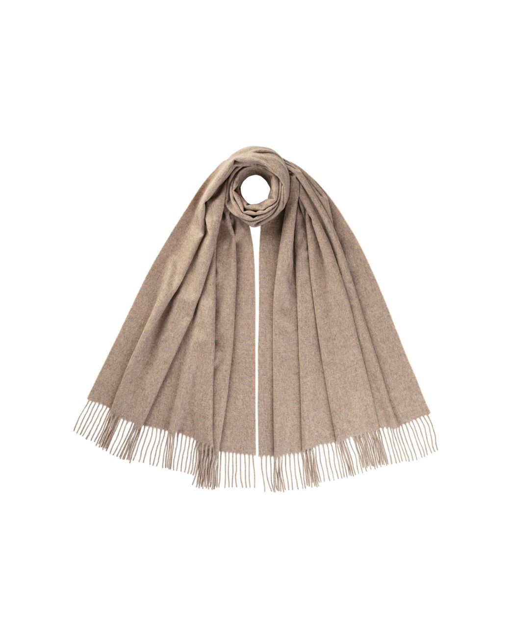 Johnstons Brown Light Cashmere Stole