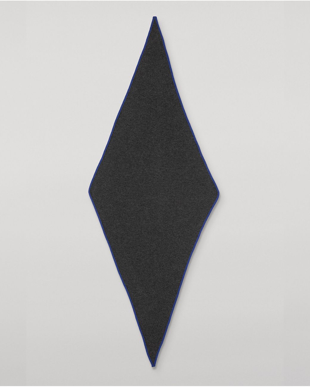 Johnstons Gray Ethel Charcoal & Cashmere Diamond Scarf