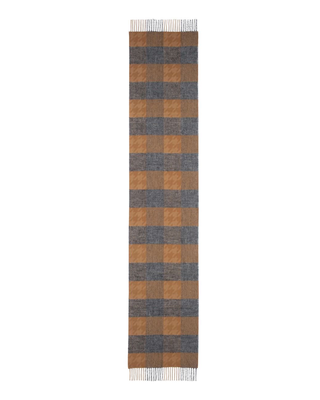 Johnstons Brown Camel Highgrove Heritage Scarf