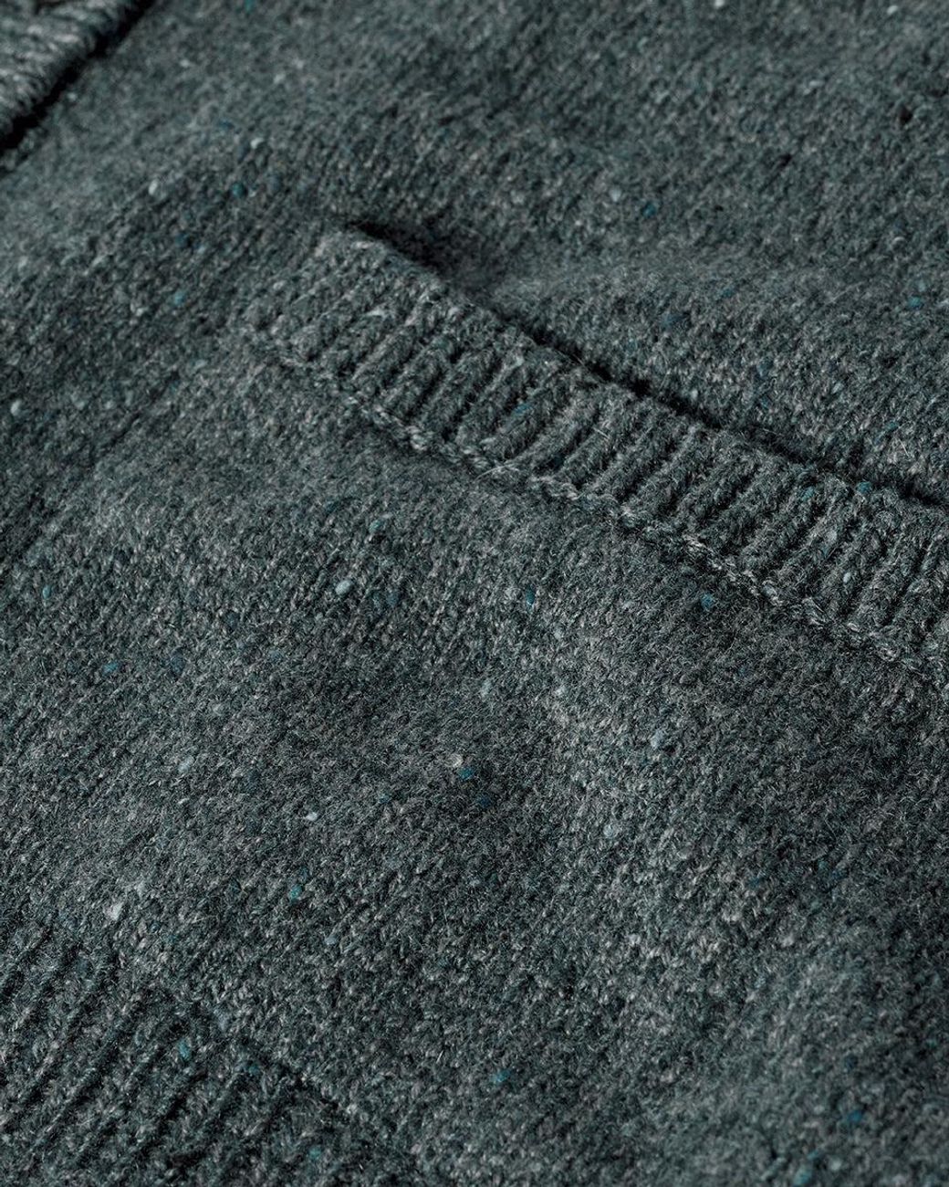 Johnstons Blue Donegal Cashmere Cardigan