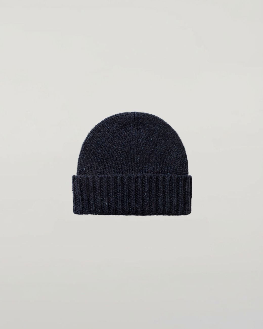 Johnstons Blue Donegal Cashmere Dark Beanie