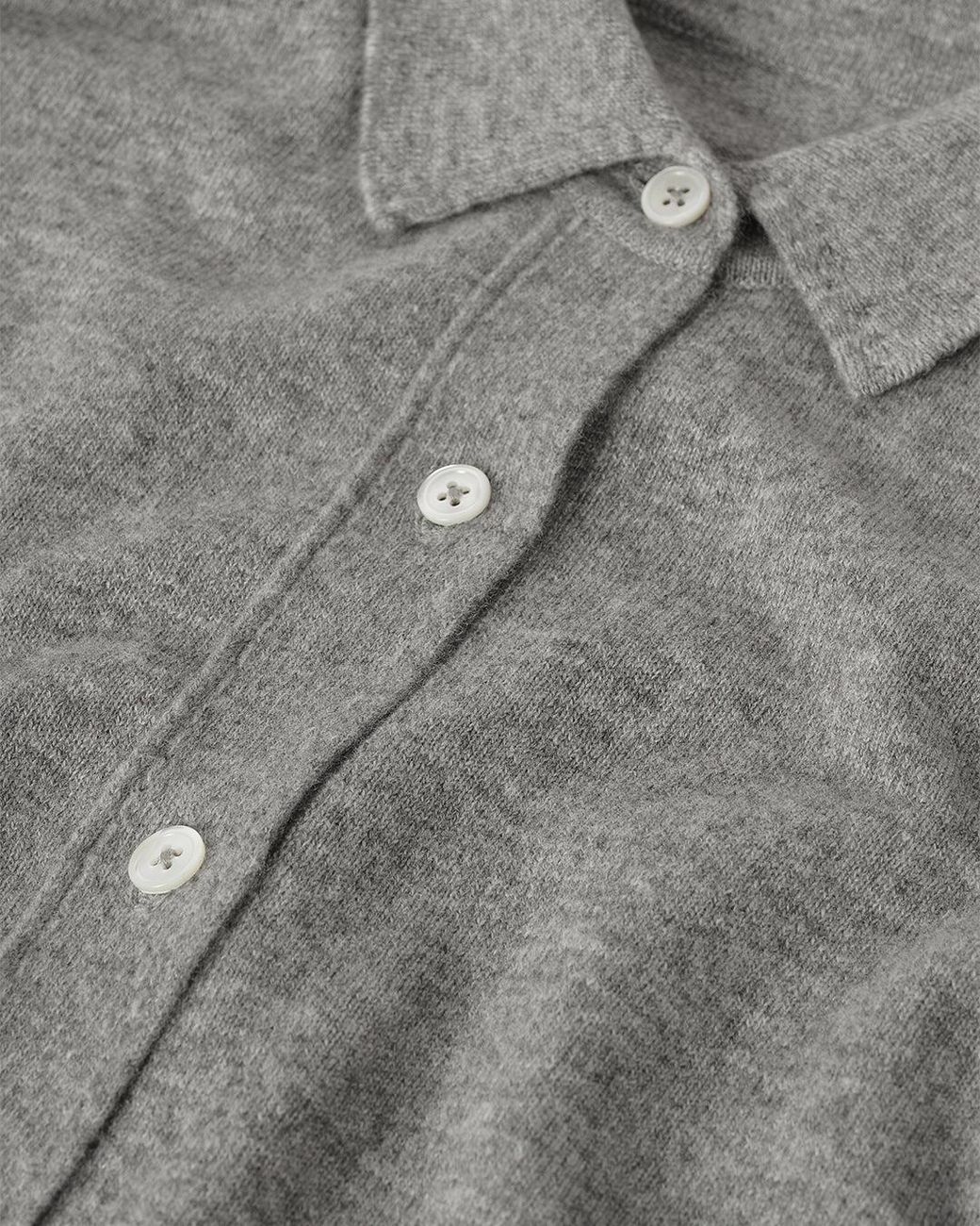 Johnstons Blue Munro Light Cashmere Shirt