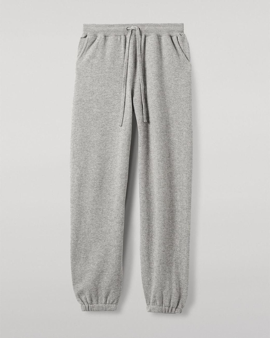 Johnstons Gray Kirk Light Cashmere Sweatpants for men