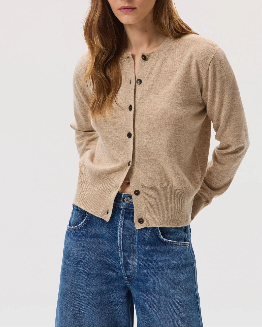 Johnstons Blue Cashmere Cardigan