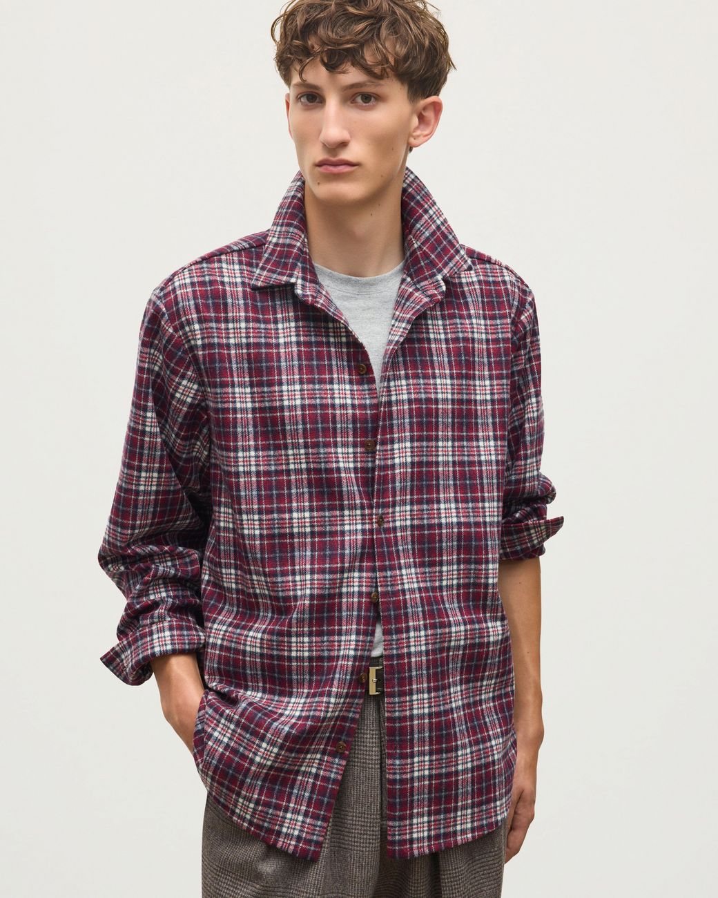 Johnstons Multicolor Capercaillie Plaid Overshirt