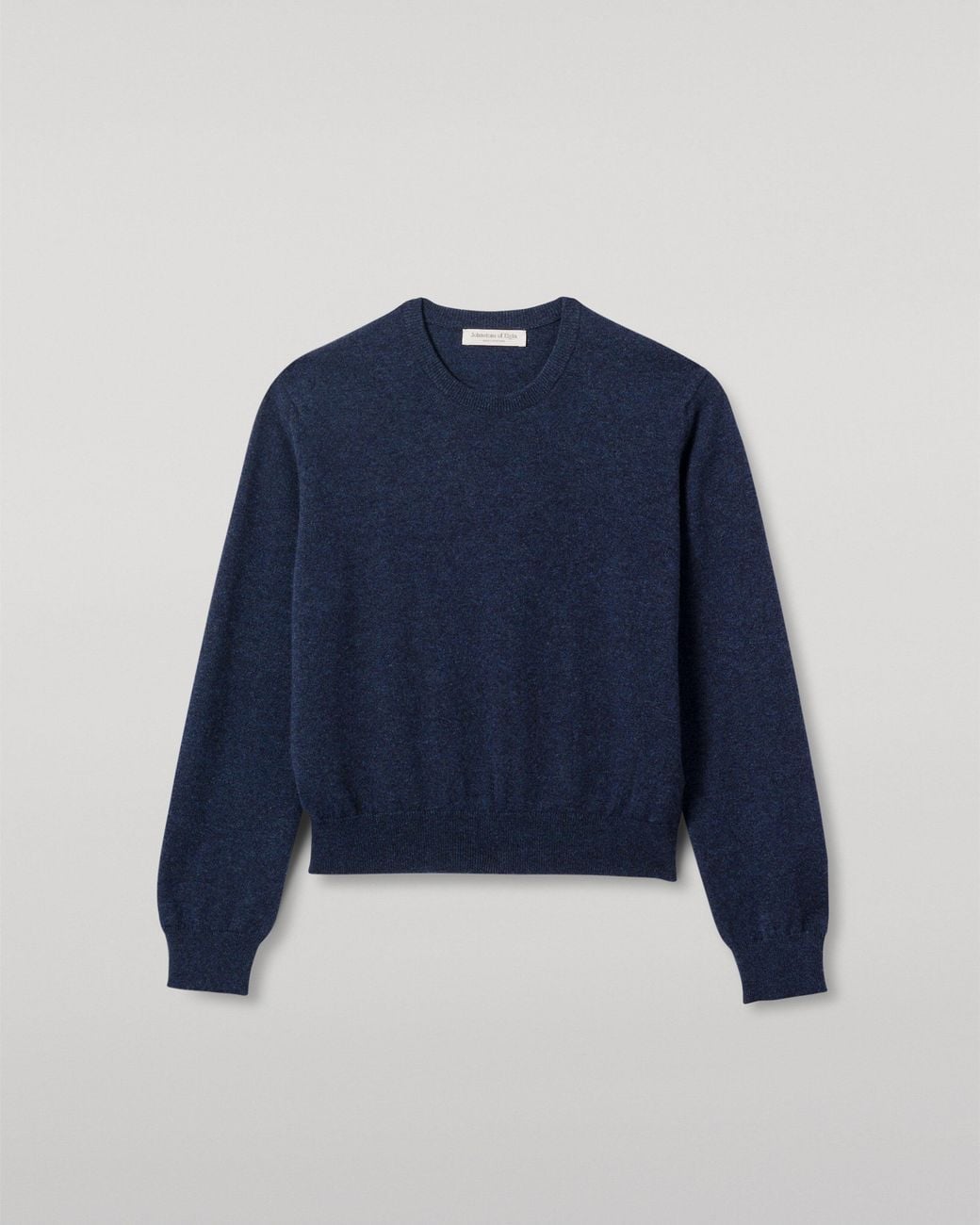 Johnstons Blue Lunan Classic Crew Neck Cashmere Jumper