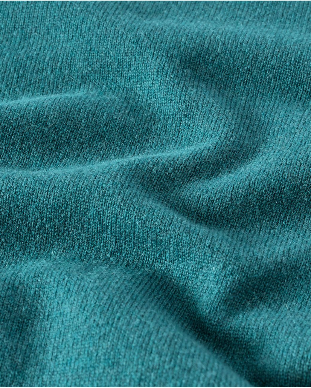 Johnstons Green Rory Classic Cashmere Crew Jumper for men