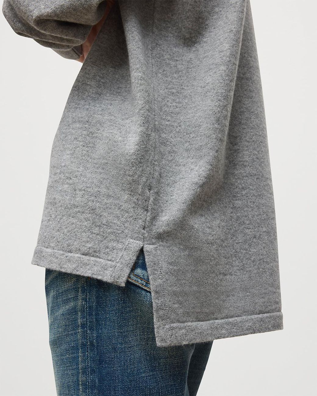 Johnstons Blue Munro Light Cashmere Shirt