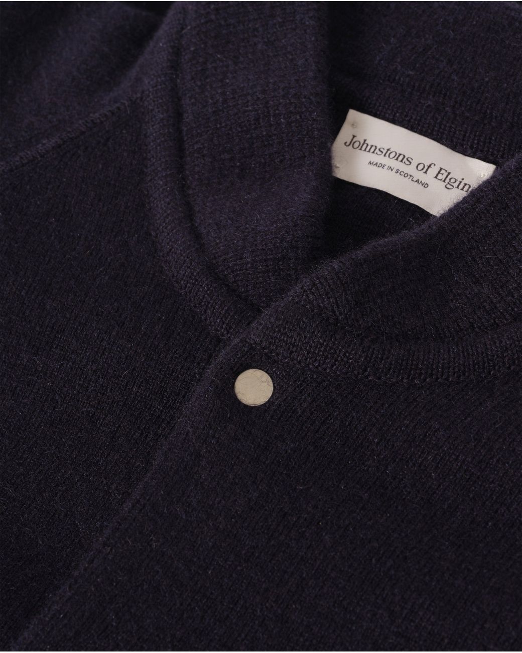Johnstons Blue Keppie Dark Cashmere Bomber Jacket for men