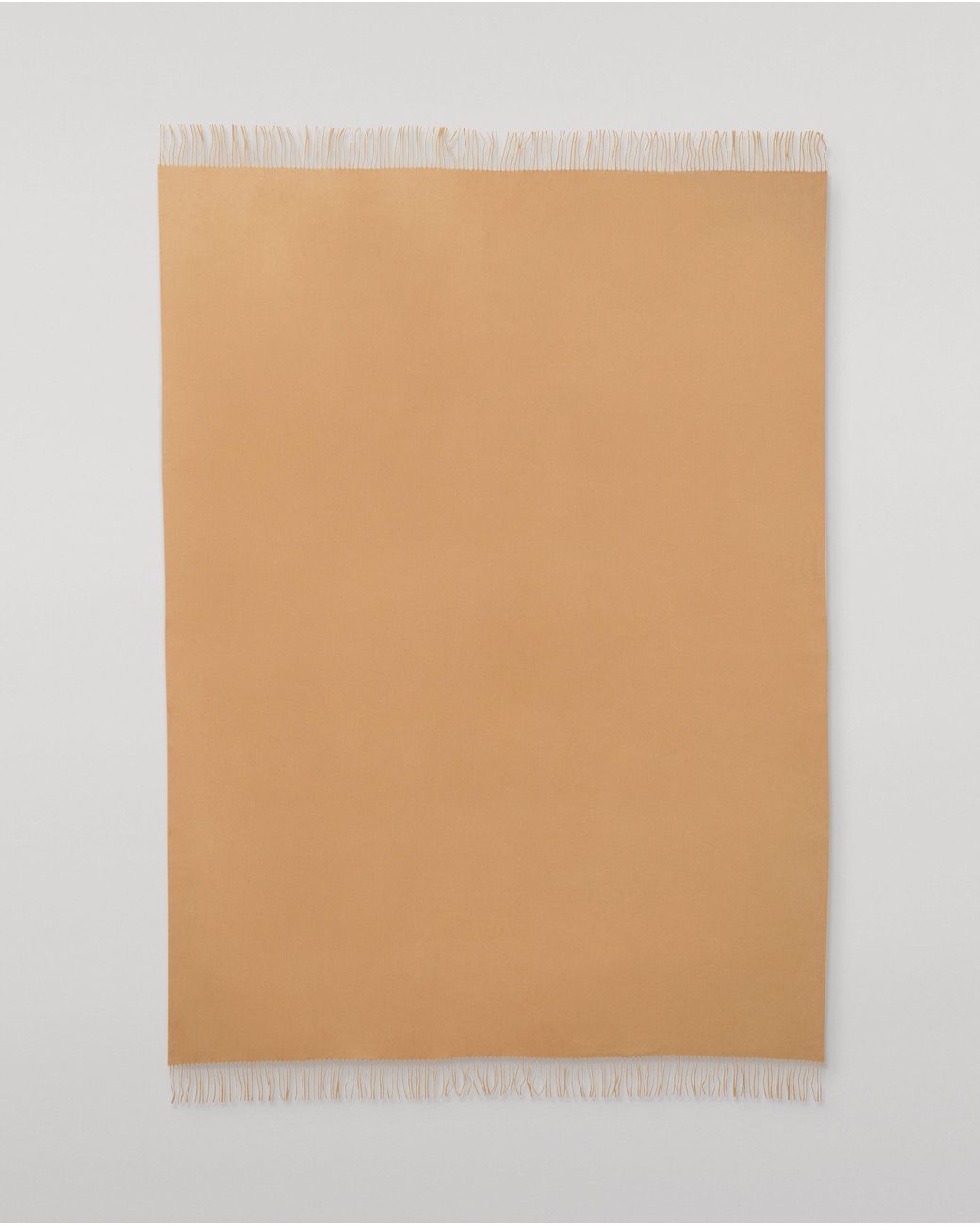 Johnstons Brown Plain Camel Cashmere Throw