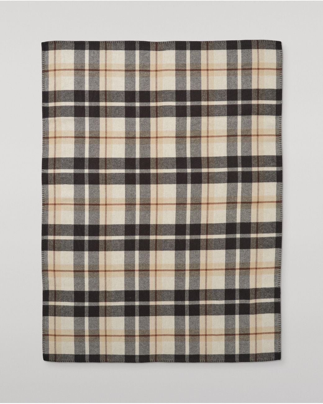 Johnstons Gray Double Face & Wool Throw