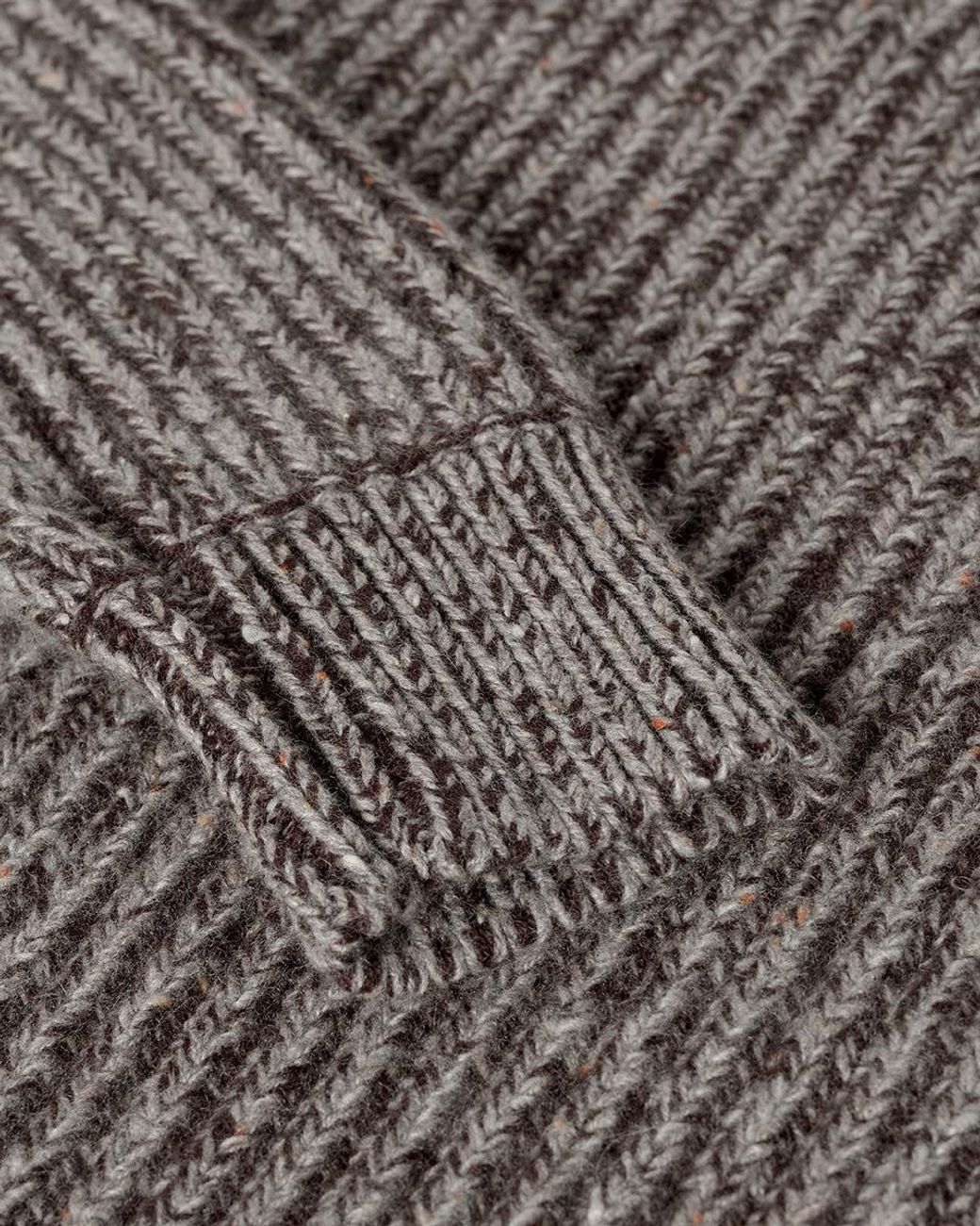 Johnstons Brown High Neck Donegal Cashmere Jumper