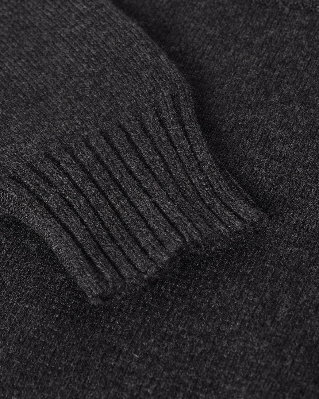 Johnstons Blue Cropped Milano Charcoal Cashmere Jumper