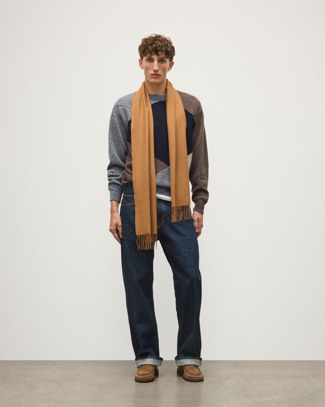 Johnstons Brown Pure Vicuña Scarf