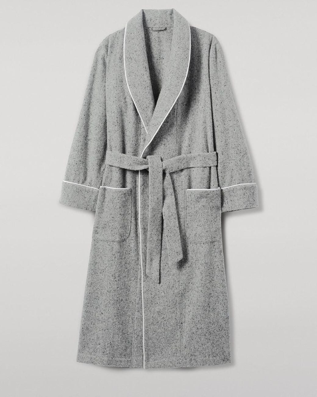 Johnstons White Donegal Cashmere Light Dressing Gown