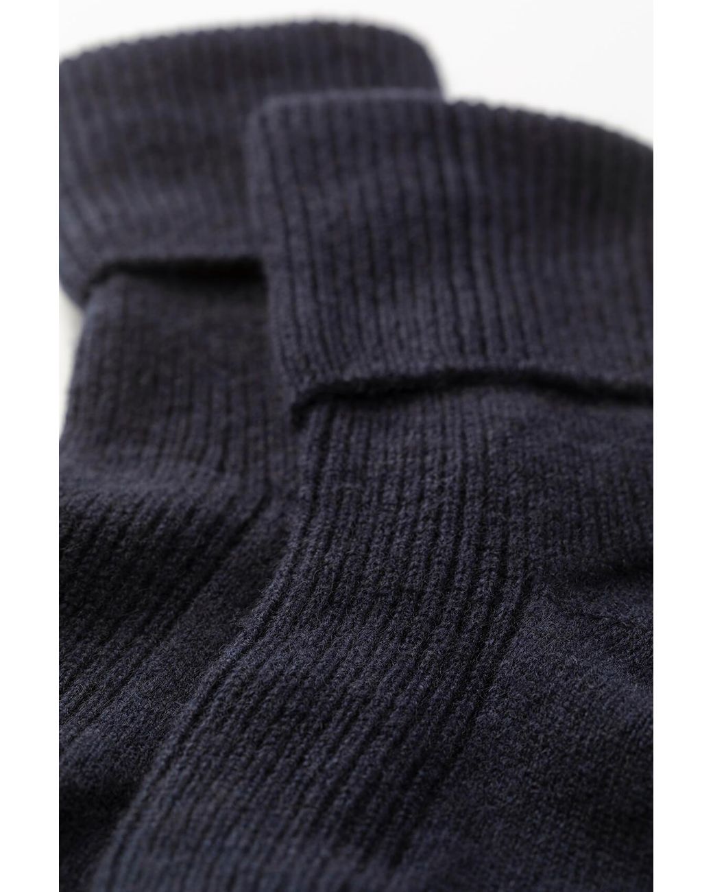 Johnstons Blue Dark Cashmere Lounge Socks