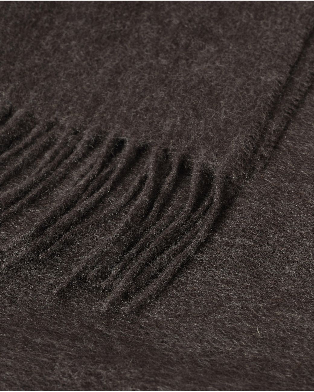 Johnstons Blue Plain Charcoal Cashmere Throw