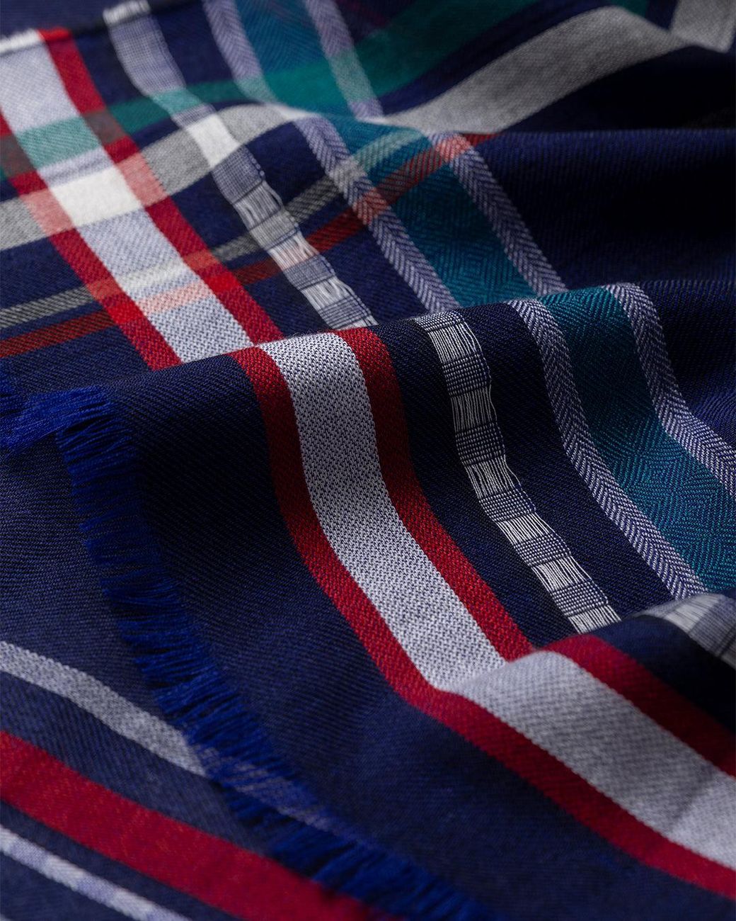 Johnstons Blue Helmina Cashmere Scarf