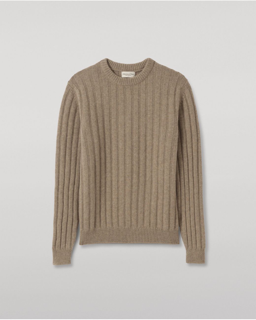 Johnstons White Peel Light Cashmere Jumper for men