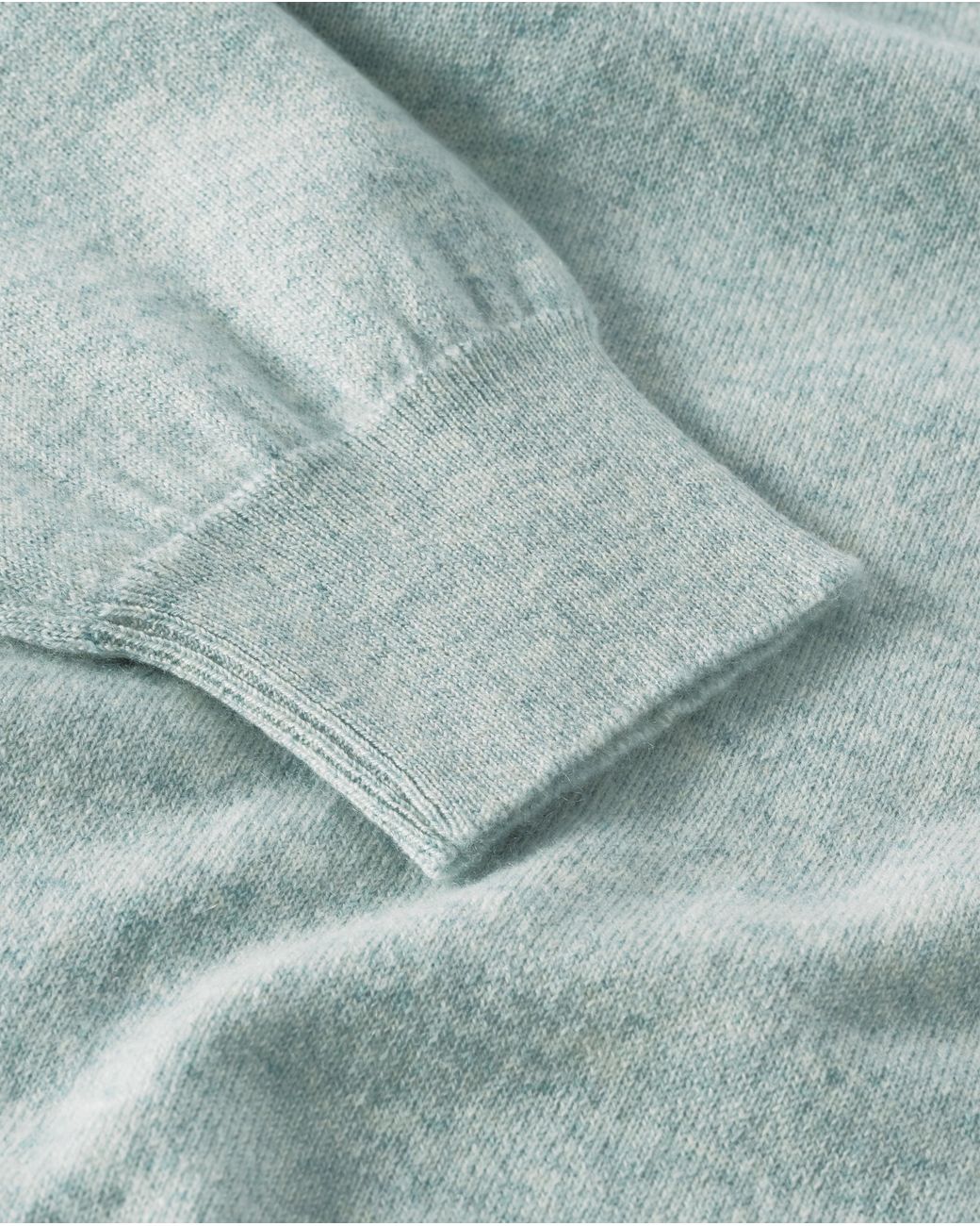 Johnstons Blue Lunan Light Classic V Neck Jumper