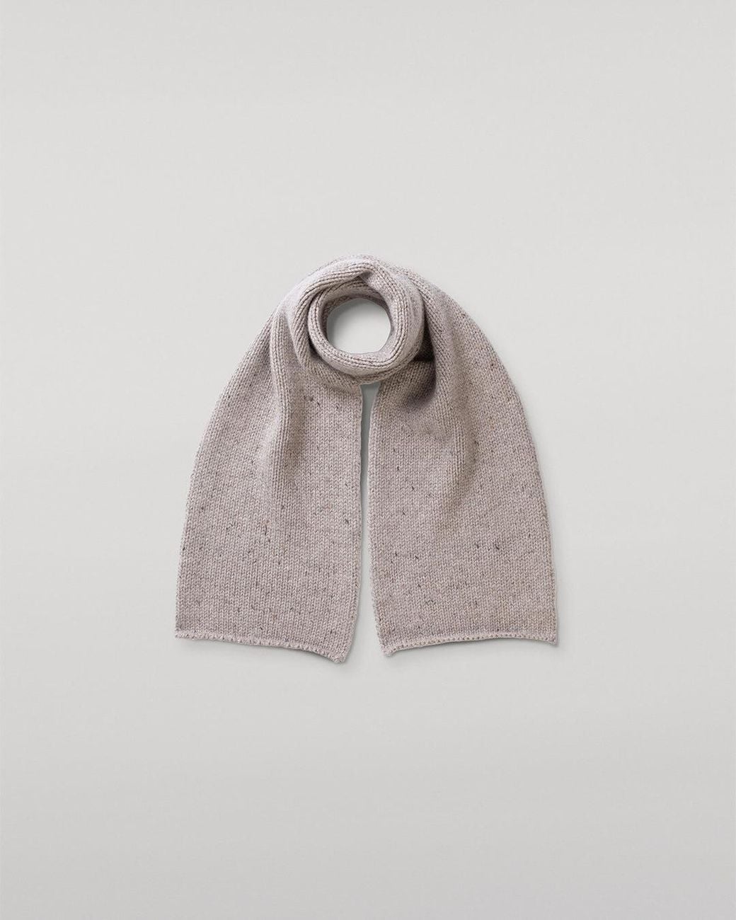 Johnstons Natural Tiree Donegal Cashmere Scarf