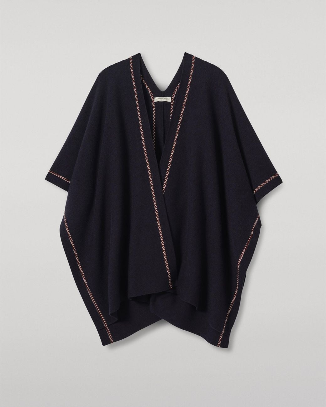 Johnstons Blue Hawk Dark Cashmere Poncho