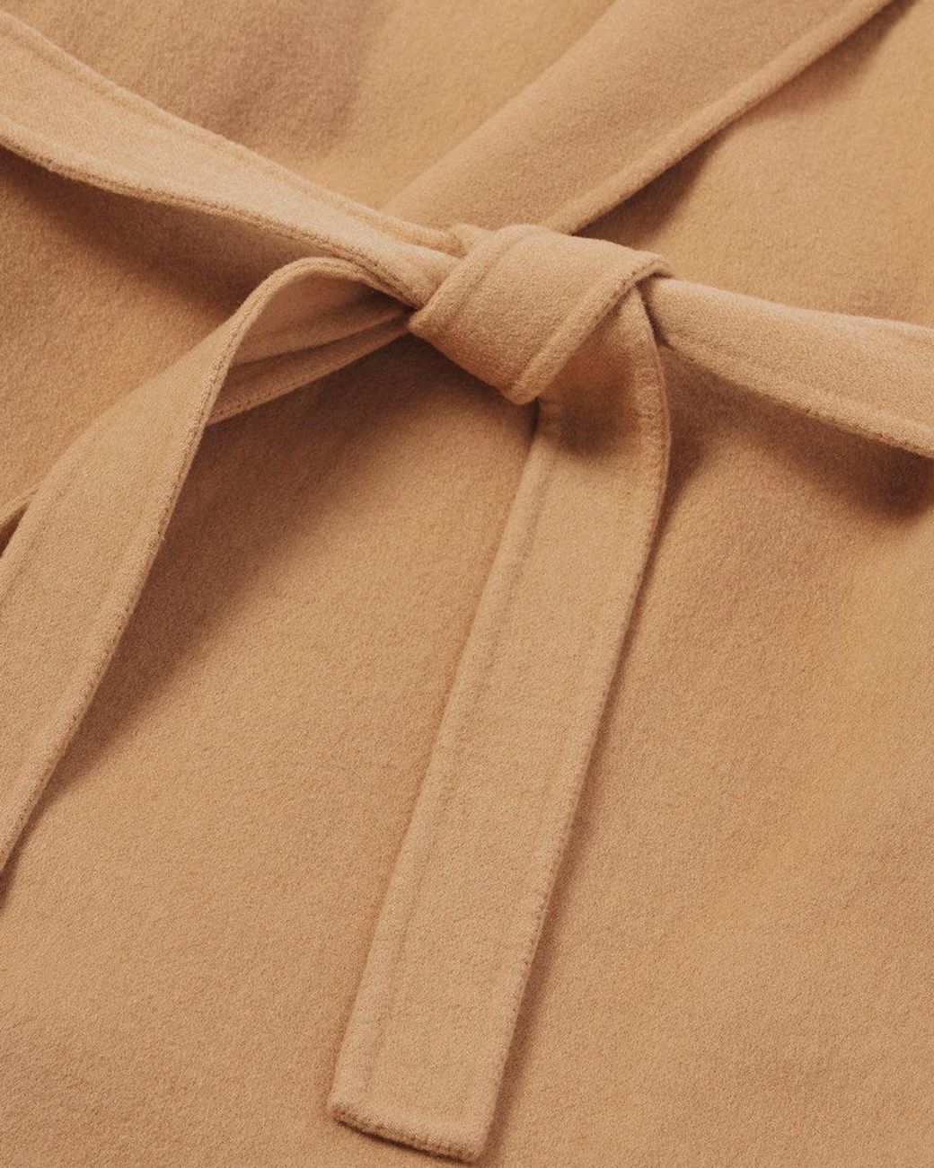 Johnstons Natural Camel Cashmere Wrap Coat
