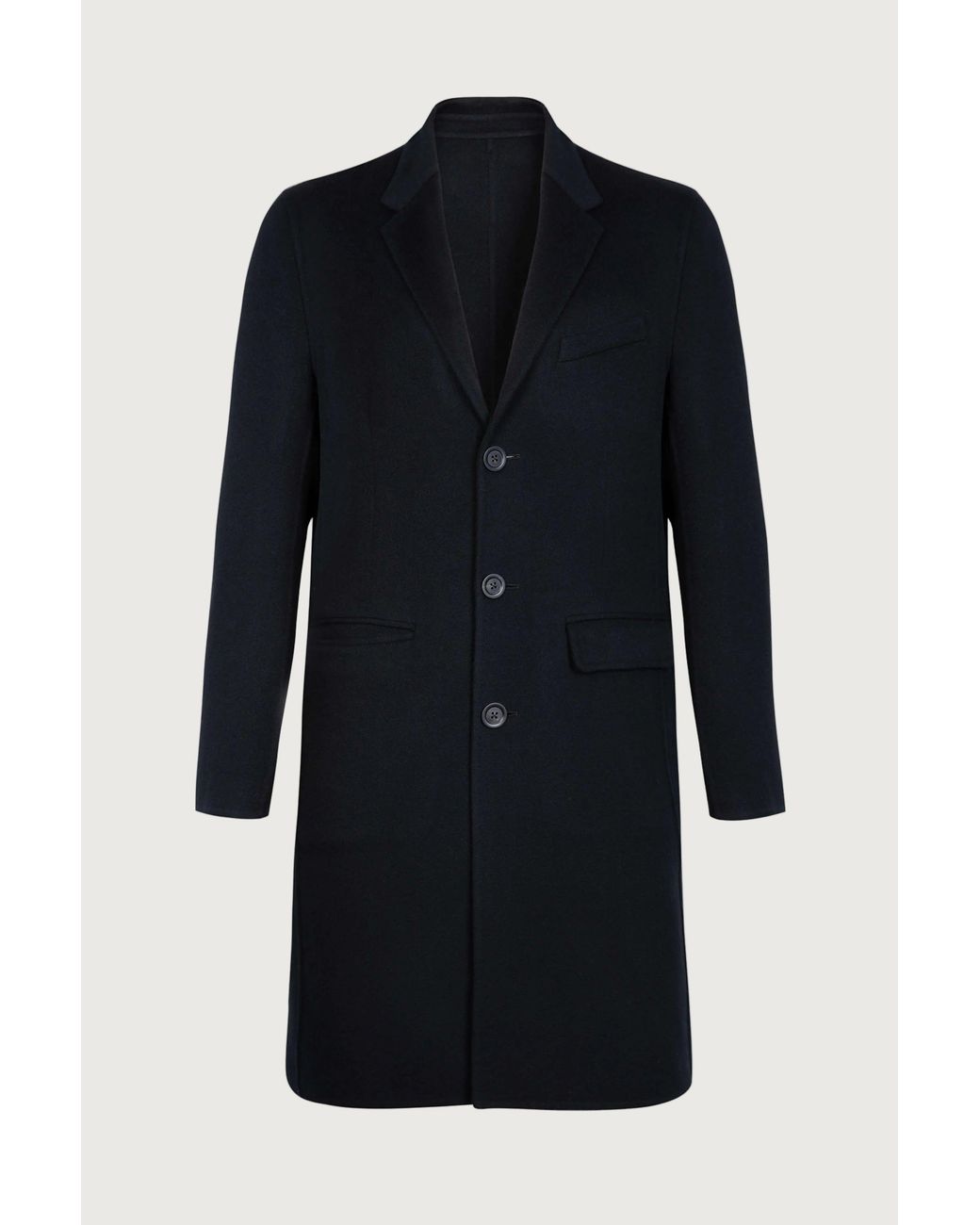 Johnstons Blue Cashmere Coat for men