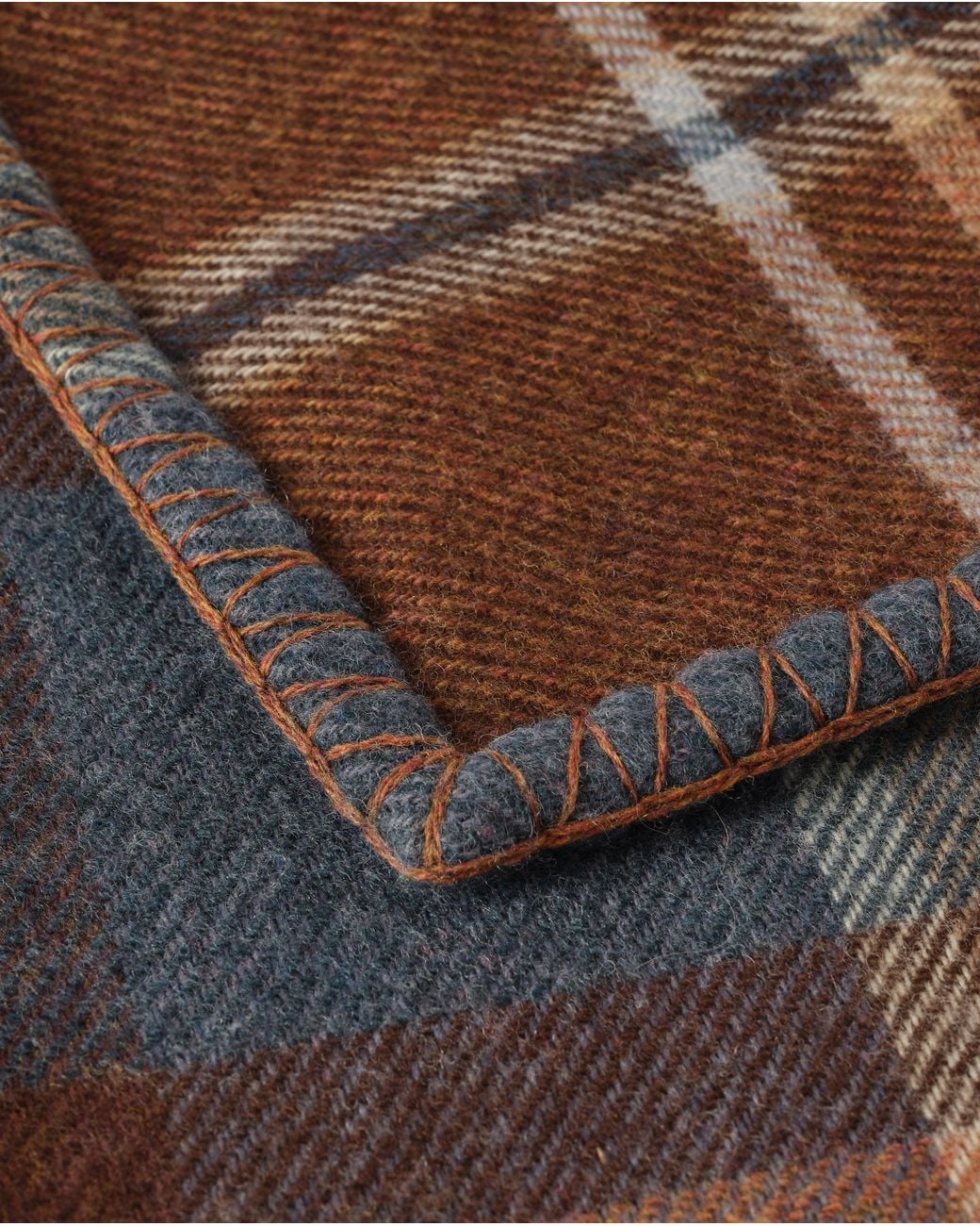 Johnstons Gray Double Face & Wool Throw