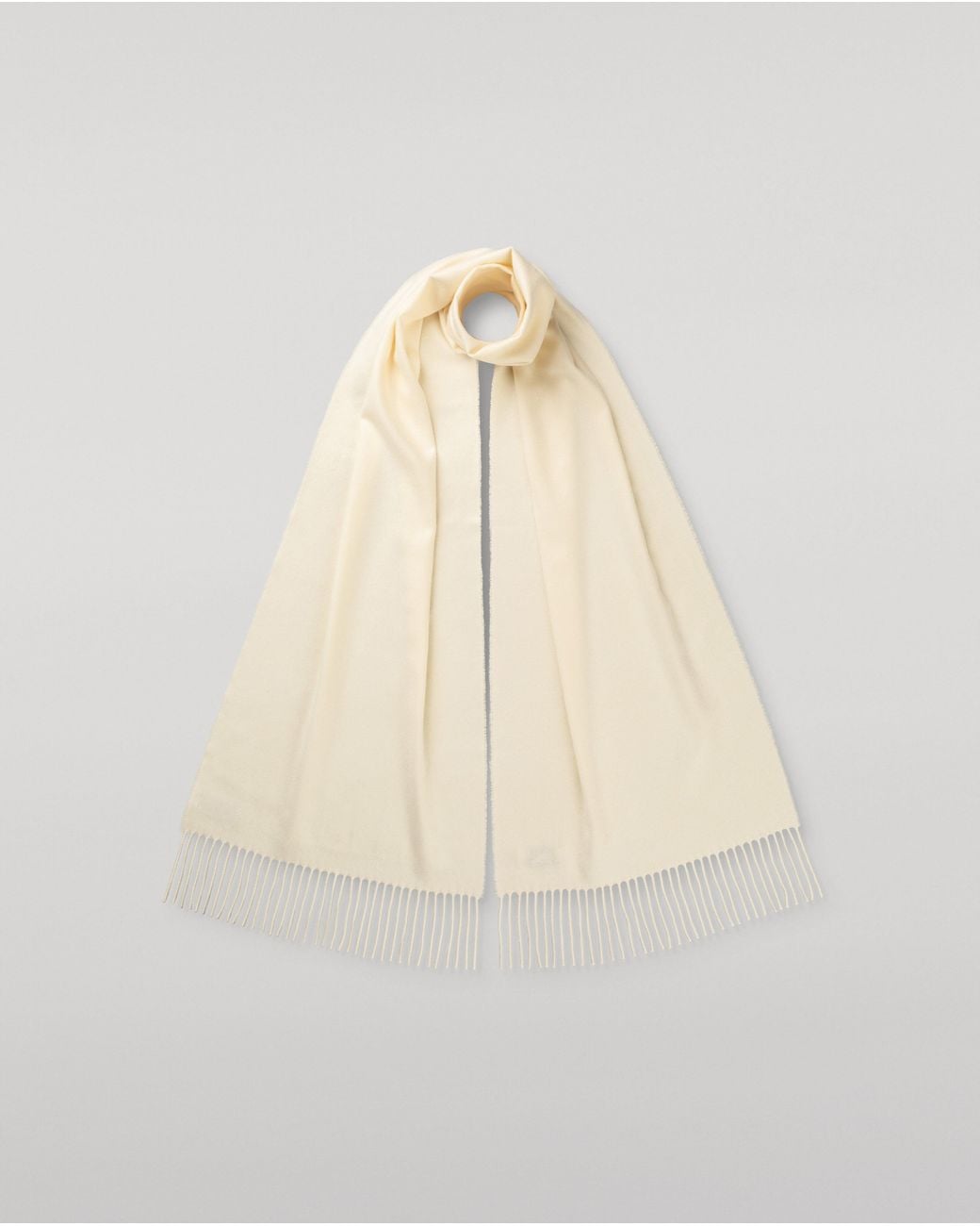 Johnstons Natural Wide Cashmere Scarf