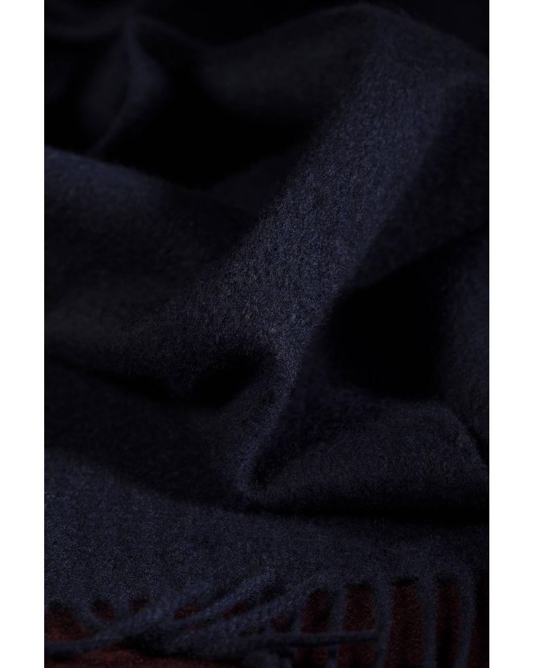 Johnstons Blue Dark Cashmere Scarf